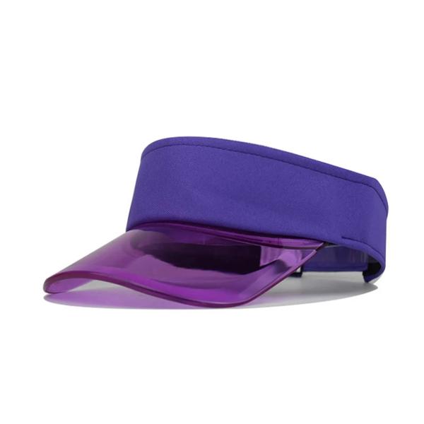 Summer Sun Hats Golf Transparent Visor Caps Custom Sunshade Anti-Uv Protection Empty Top Visor Cap