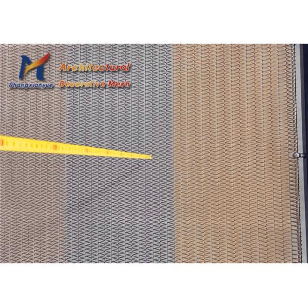 Архитектурноакустическая плита нержавеющей стали ячеистой сети спирали Drapery стены красочная