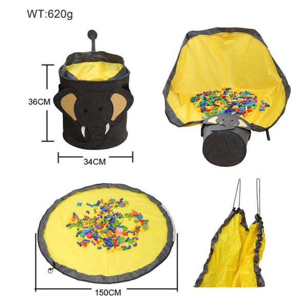 Водоустойчивая Washable структура запоминающего устройства домочадца циновки корзины и игры хранения игрушки