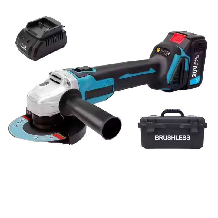 Rechargeable Li-ion Cordless Angle Grinder - 9000 RPM Variable Speed for DIY & Construction | Bulk Order Discounts