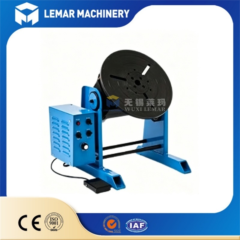 30KG Mini Welding Positioner 0-90° Tilting Rotary Turntable for Pipe Flange Welding