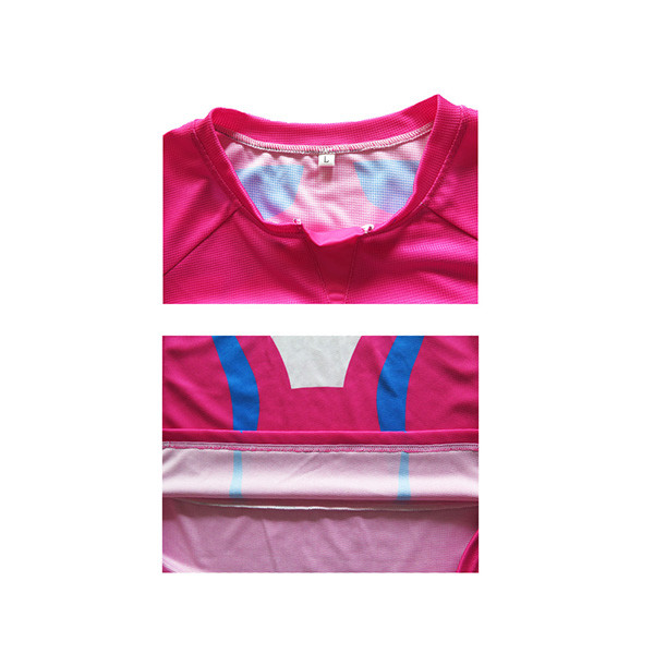 Pretty 3/4 Sleeve Cycling Jersey , Quick Dry Womens MTB Jersey Breathable