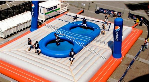 inflatable volleyball court , inflatable beach volleyball court , pvc floor for volleyball