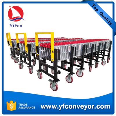 Expandable Gravity Plastic Skate Wheel Conveyors for warehouse/airport/dock