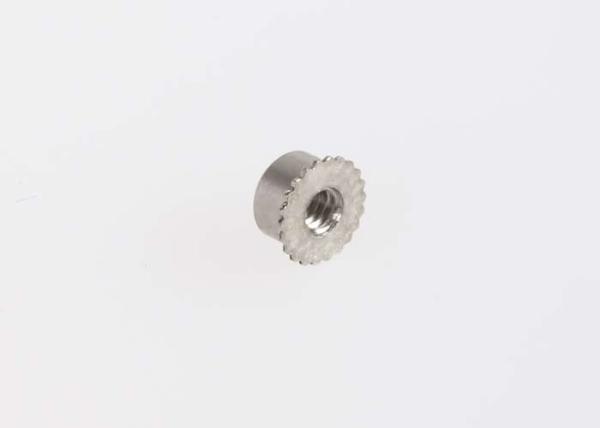 CNC Lathe Precision Metal Parts , Equipment Parts Stainless Steel Knurled Nut
