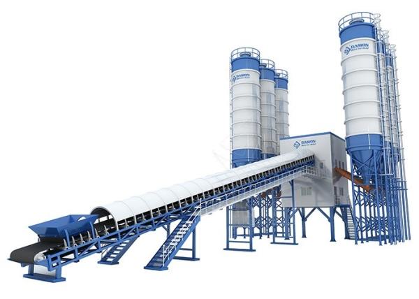 Stationary Elba Wet Mix Concrete Batch Plant Fully Automatic With Modular Structure