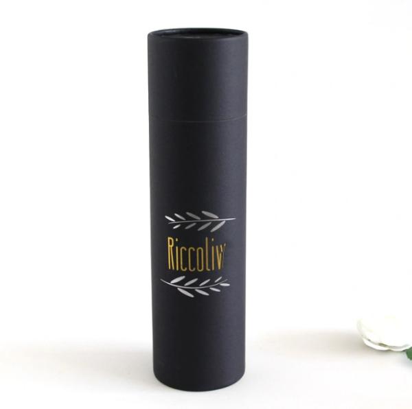 Nonpolluting Cardboard Wine Tube , Biological Brandy Bottle Presentation Box