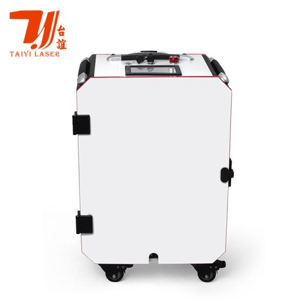 Caso de Trolley de Promoção da Feira de Cantão Pulso Portátil Limpador a Laser Portátil Para Limpeza Industrial de Superfície de Metal