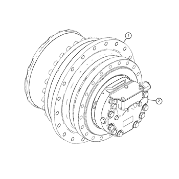 CAT 345D 349D Конечный привод, коробка передач, передвижная моторная сборка, редуктор 227-6045 353-0604