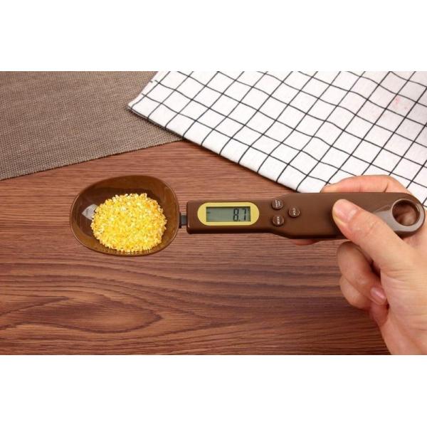 High Accuracy Electronic Scale for Kitchen Ingredients Capacity 500g/0.1g Portable Measuring Spoon ABS Plastic Electronic