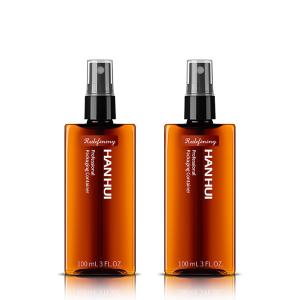 O pulverizador plástico de Brown do quadrado engarrafa 100ML para a amostra gr