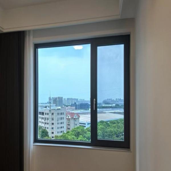 Niveau 8 étanchéité à l'air fenêtres de maison en aluminium à carreaux en acier inoxydable 304