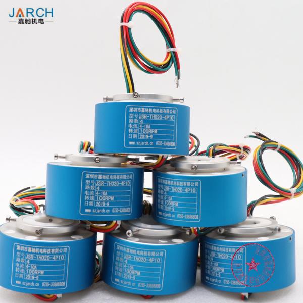 300RPM IP54 12.7mm Hole 380VAC 6 Circuits Rotary Slip Ring