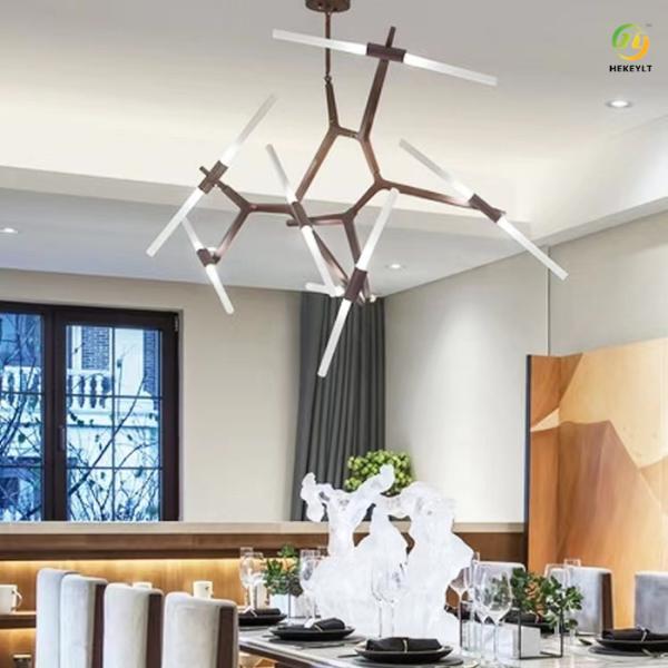 Нордический творческий свет СИД спальни столовой комнаты прожития люстры ветви дерева