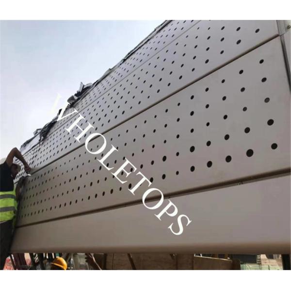 l'aluminium perforé de façade de feuillard de 1.5mm à de 8.0MM lambrisse l