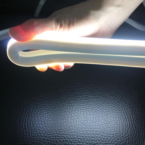 Luz à prova d'água 24v, de fibra de neão LED branca e fria, com faixa flexível de neão LED IP68