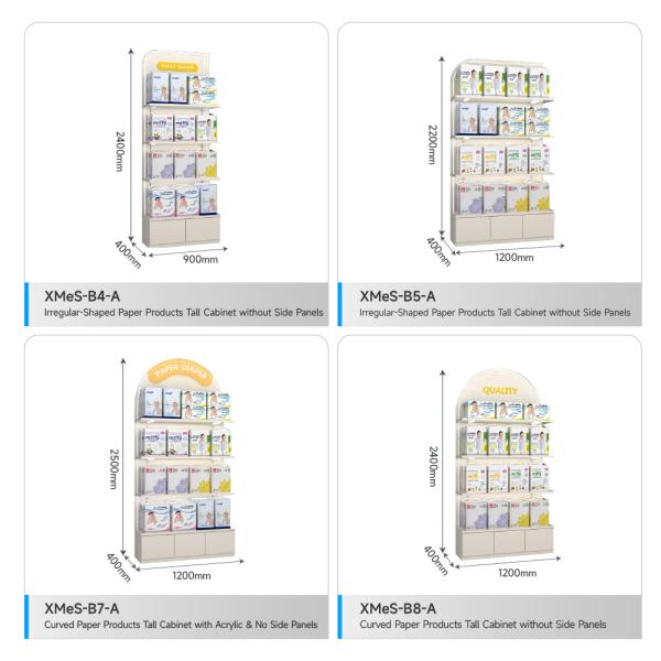Mom & Baby Store Showcase Silk Screen Logo Display Racks for Maternity Store Design and Customized Shop Stand