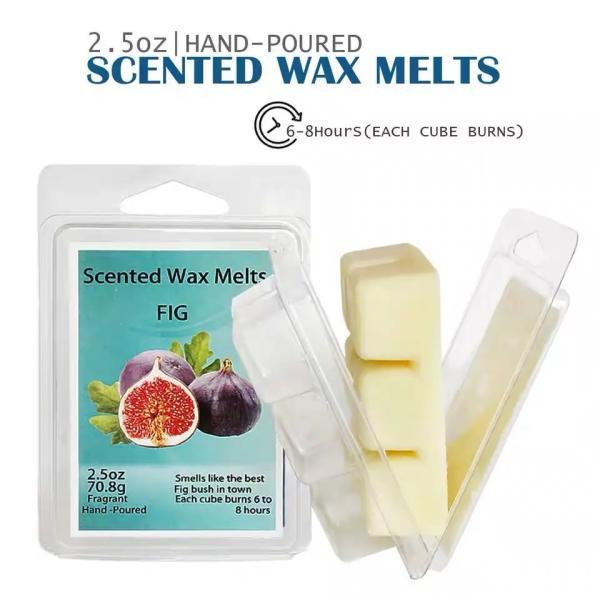 Clear Plastic Pet Clamshells Blister Card Packaging For Wax Melts