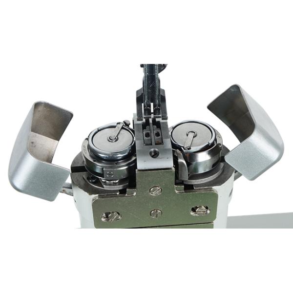 Vertical Hook 1600RPM Post Bed Double Needle Sewing Machine