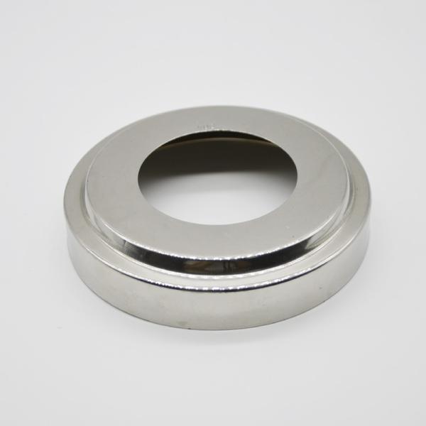 Stainless steel 304 decorative pipe cover RS0120 for post base satin or mirror finishing, 50.8mm, thickness 0.4mm