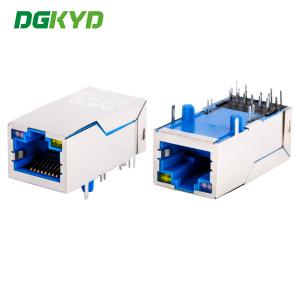 ギガビットイーサネットコネクタ RJ45 女性ジャック シングルポート 1000M PoE+ 登録ジャック DGKYD411Q117AF5D1DP
