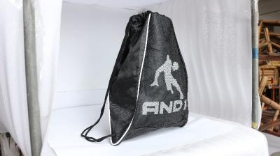 Mesh PVC Polyester Coloured Drawstring Bags Print Legal Logo For Shoe