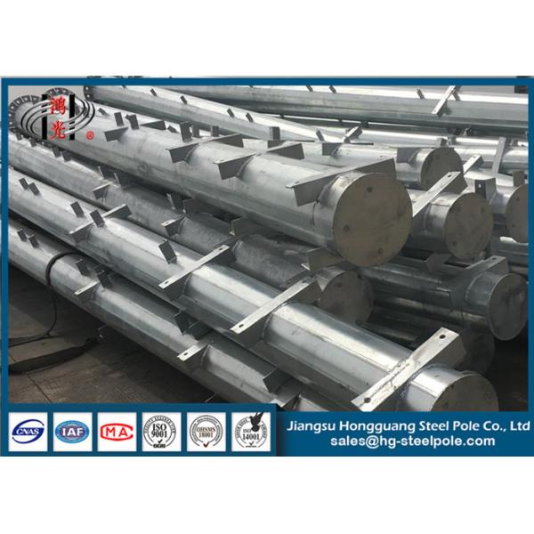 Hot Dip Galvanized Steel Pole for Low Voltage Applications with Corrosion Resistance