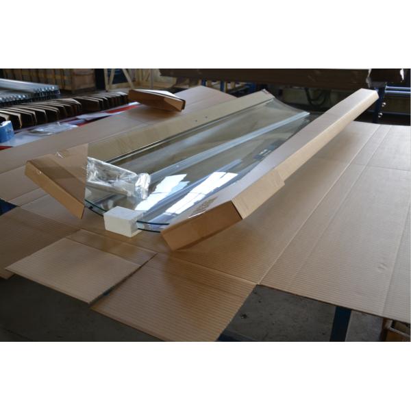 Гостиничные изогнутые прозрачные закаленные стеклянные панели для здания торгового центра Толщина 3 мм - 12 мм