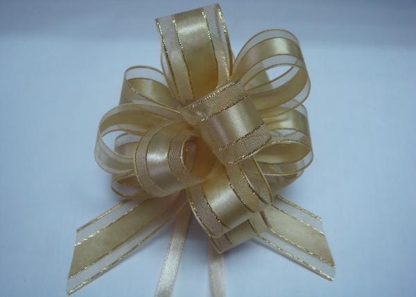 Organza pull bow ribbon with Long Tulle Tails for Wedding Party Bridal Gift Wrapping