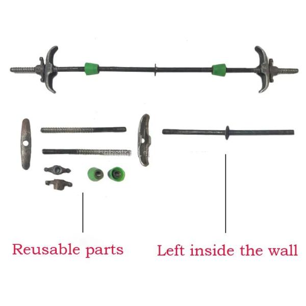 Widely Used Carbon Steel Formwork Accessories Clip for Construction 100% QC Passed Bunding Wires Water Stop Screw and Mountain Card