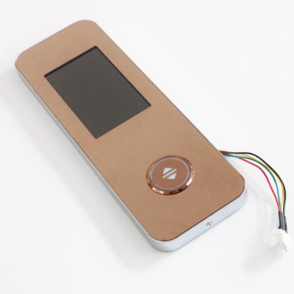 Elevator Spare Parts Gold Stainless Steel Hair Line Elevator LOP With Blue LCD Display