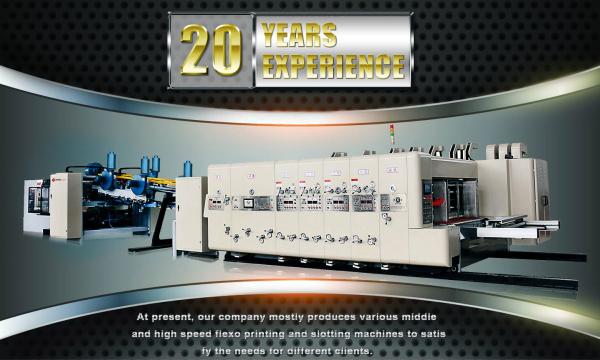 Fully Automatic Carton Making Machine , 380v Electrical Corrugated Box Machine