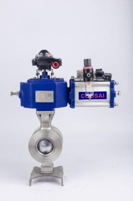 Válvula de esfera de segmento do atuador pneumático DN250 resistente à fadiga