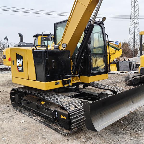 Excavación eficiente Excavadoras usadas CAT 307.5 Excavadoras de 7,5 toneladas