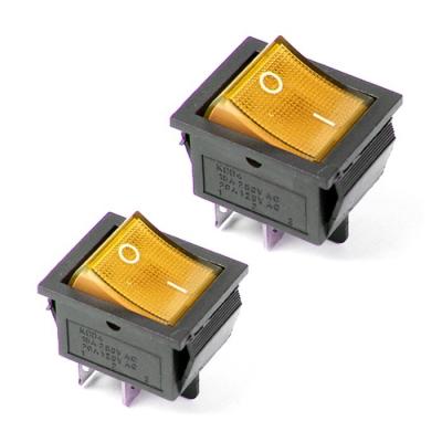 16a On Off Double Pole 4 Pin Rocker Switch With 12v Light