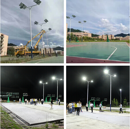 High Efficiency Intelligent Solar Street Light 3000k-6500k For Residential Area / Park