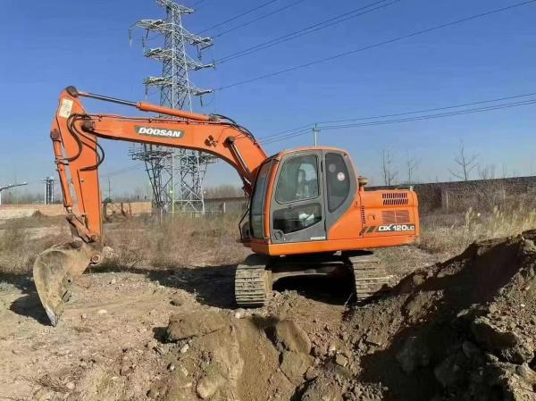 Used Doosan DX120 12Ton Excavator - Ideal for Earthmoving and Road Construction