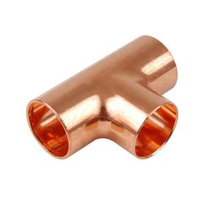 Customized C70600 / 71500 Tube 30/70 Cooper Nickel Equal Tee DIN20-600 SCH30 SCH40  3/4-30