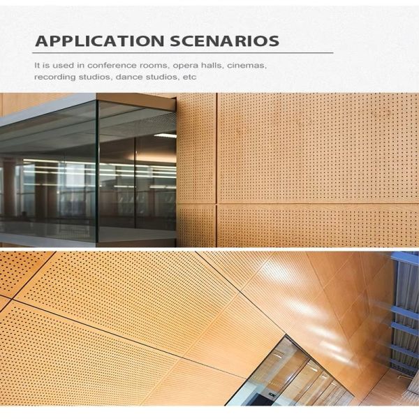 MDF Perforated Acoustic Panels Acoustic Panel Manufacturers for Wall Cladding
