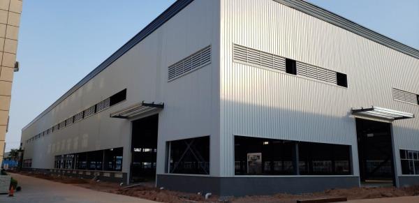 Customizable Steel Production Workshop With Main Steel Frame Z Or C Purlin And Sandwich Panel Thickness Between 50-200mm