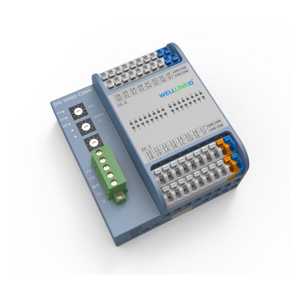 NPN Signal Level Digital Devicenet Remote IO Modules PLC 16di16do DN-HH00-C0NN