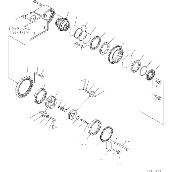 ПК650-8 ПК650-7 Финальный привод Двигатель путешествия Сборка 21M-27-00030 21M-27-00060 Двигатель путешествия 706-88-01110 706-88-01101
