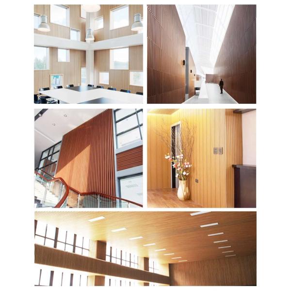 Wood Wall Paneling Sheets Pvc Panel Door Plastic Decoration Deep Brown