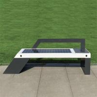 Commercial Outdoor Smart Solar Powered Bench Wireless Charging Light Seat