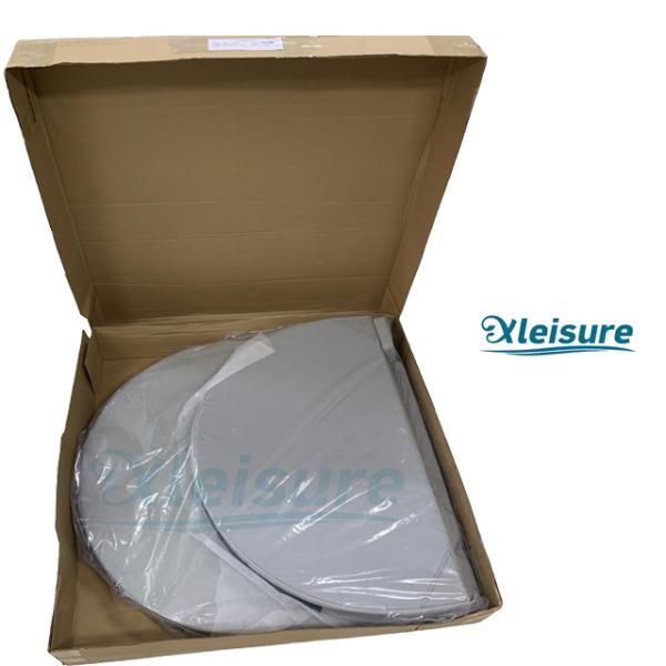 Естественный деревянный свет крышки джакузи - серые овальные крышки джакузи и спа винила