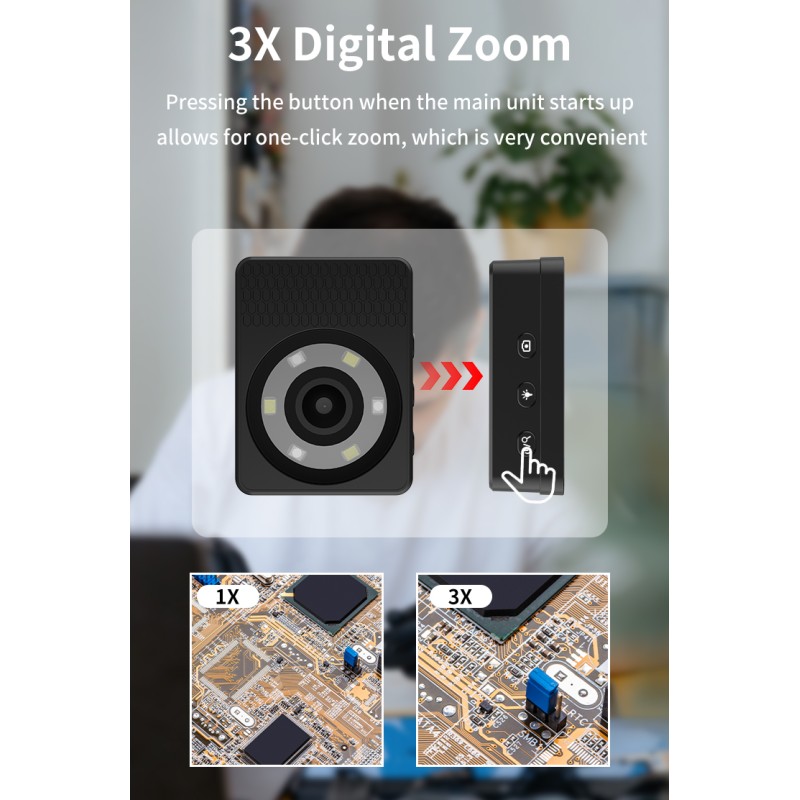 Wholesale Mini Portable Electronic Microscope Industrial Camera 3X Digital Zoom 2.4 Inch USB-C High Speed Measurement Camera