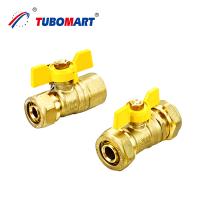 Soutien personnalisé ODM soupape de tuyau de gaz en laiton pour le système de gaz 1/2 
