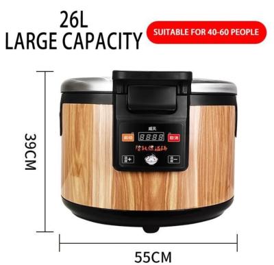 26 litros aquecedor elétrico do arroz de sushi de 60 copos para a cafetaria