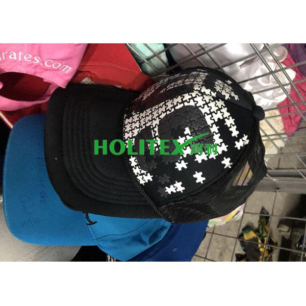 First Grade Second Hand Caps Cotton / Polyester Material Mixed Size For Africa