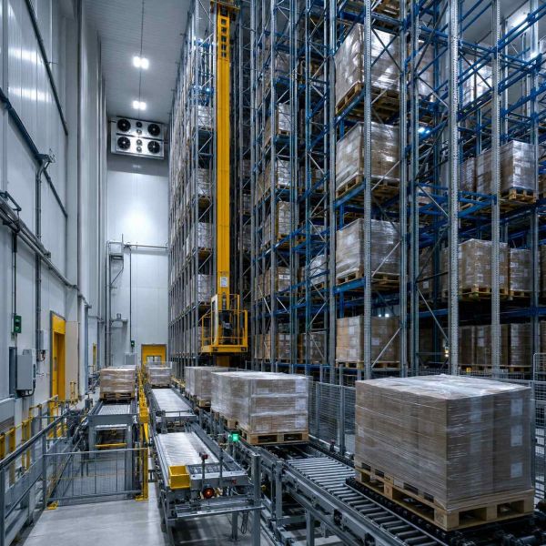 High Density Auto Storage System 2000kg Load Warehouse Automated Pallet Racking System